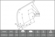Комплект колодки тормозной накладки ABEX B2094167