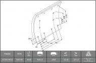Комплект колодки тормозной накладки ABEX B4899151