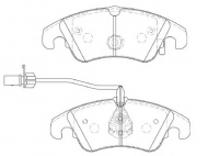 Комплект тормозных колодок DURON DBP394044