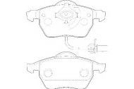 Комплект тормозных колодок DURON DBP391717