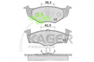 Комплект тормозных колодок KAGER 35-0039
