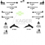Подвеска колеса KAGER 80-0187