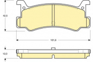 Комплект тормозных колодок GIRLING 6103759