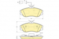 Комплект тормозных колодок GIRLING 6108161