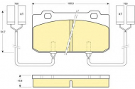 Комплект тормозных колодок GIRLING 6109022