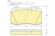 Комплект тормозных колодок GIRLING 6111919
