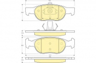 Комплект тормозных колодок GIRLING 6113822