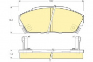 Комплект тормозных колодок GIRLING 6130349