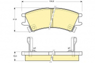 Комплект тормозных колодок GIRLING 6131659