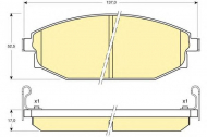 Комплект тормозных колодок GIRLING 6132329