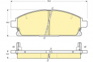 Комплект тормозных колодок GIRLING 6133129