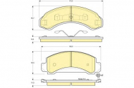 Комплект тормозных колодок GIRLING 6140043