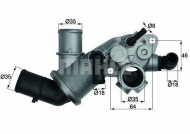 Термостат MAHLE ORIGINAL TI 106 75