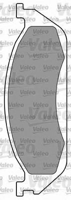Комплект тормозных колодок VALEO 597316