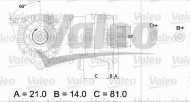 Генератор VALEO 436640