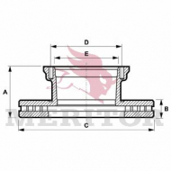 Тормозной диск MERITOR MBR5071