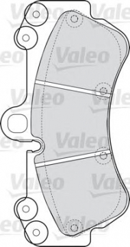 Комплект тормозных колодок VALEO 598655