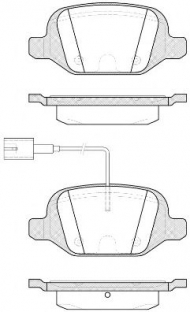 Комплект тормозных колодок WOKING P6273.22