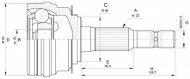 Шарнирный комплект OPEN PARTS CVJ5307.10