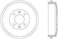 Тормозный барабан OPEN PARTS BAD9015.10