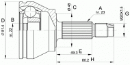 Шарнирный комплект OPEN PARTS CVJ5156.10