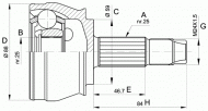 Шарнирный комплект OPEN PARTS CVJ5239.10