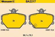 Комплект тормозных колодок BARUM BA2217