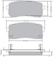 Комплект тормозных колодок FREMAX FBP-1712
