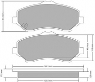 Комплект тормозных колодок FREMAX FBP-1727