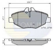 Комплект тормозных колодок COMLINE CBP01209