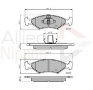 Комплект тормозных колодок COMLINE ADB0444
