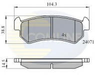 Комплект тормозных колодок COMLINE CBP01191