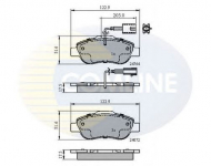 Комплект тормозных колодок COMLINE CBP11600