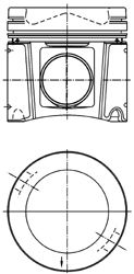 Поршень KOLBENSCHMIDT 40448600