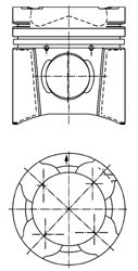 Поршень KOLBENSCHMIDT 99404600
