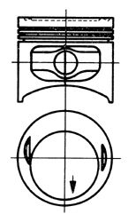 Поршень KOLBENSCHMIDT 93495600