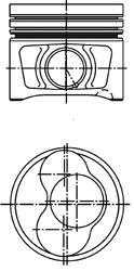 Поршень KOLBENSCHMIDT 40409600