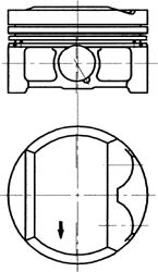 Поршень KOLBENSCHMIDT 94474600