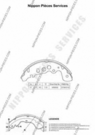 Тормозные колодки NPS S350I26