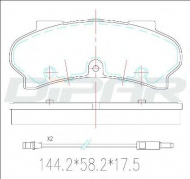 Комплект тормозных колодок DITAS DFB1294