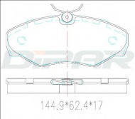 Комплект тормозных колодок DITAS DFB3456