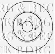 Тормозной диск BORG & BECK BBD4375