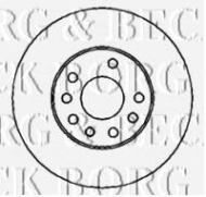 Тормозной диск BORG & BECK BBD4436