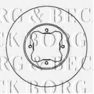 Тормозной диск BORG & BECK BBD5070