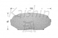 Комплект тормозных колодок KAISHIN D3061