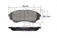 Комплект тормозных колодок KAISHIN FK3137