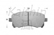 Комплект тормозных колодок KAISHIN FK7036