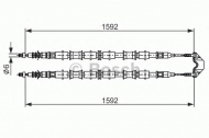 Трос BOSCH 1 987 482 102