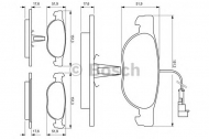 Комплект тормозных колодок BOSCH 0 986 424 246