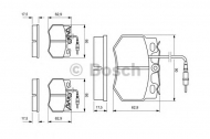 Комплект тормозных колодок BOSCH 0 986 424 376